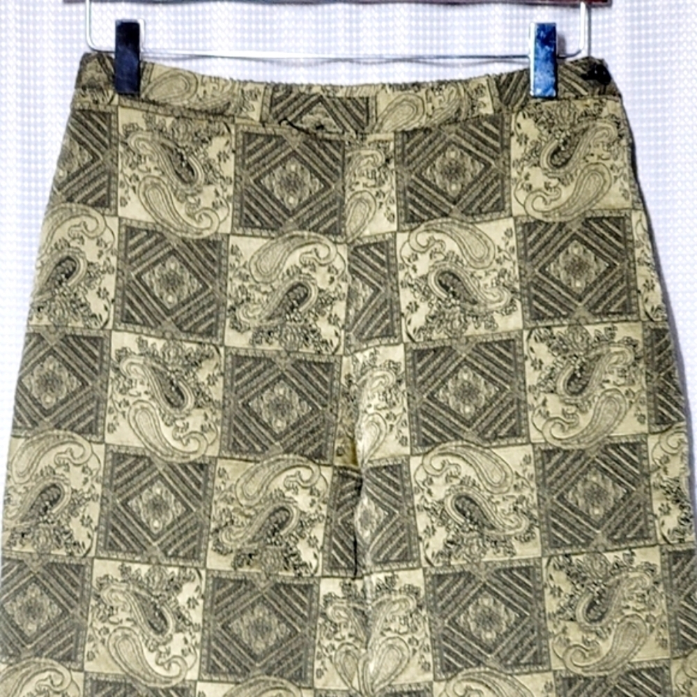 Habitat Silky Sage Paisley Patchwork Pants Made in USA (S) - Picture 2 of 8
